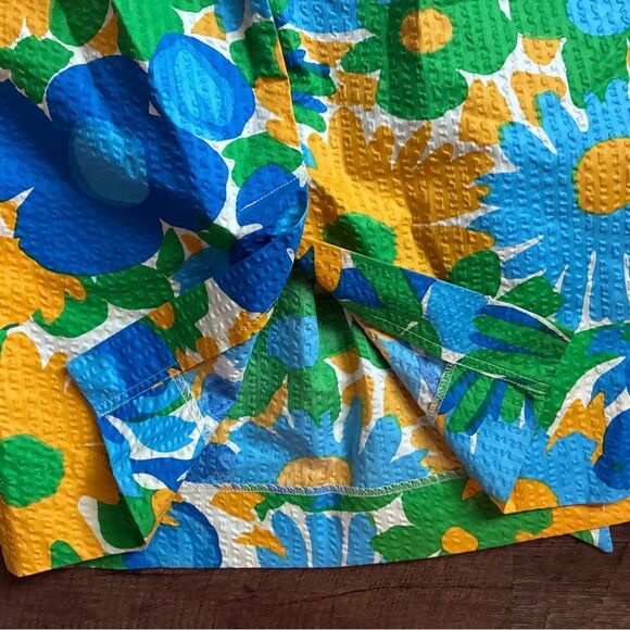 J. Crew Morning Floral Tie Waist cotton Skirt summer vacation highwaist Sz 4 EUC - Picture 7 of 10